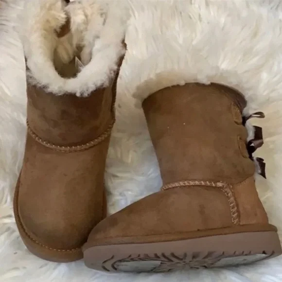 UGG toddler girl Bailey Bow boots